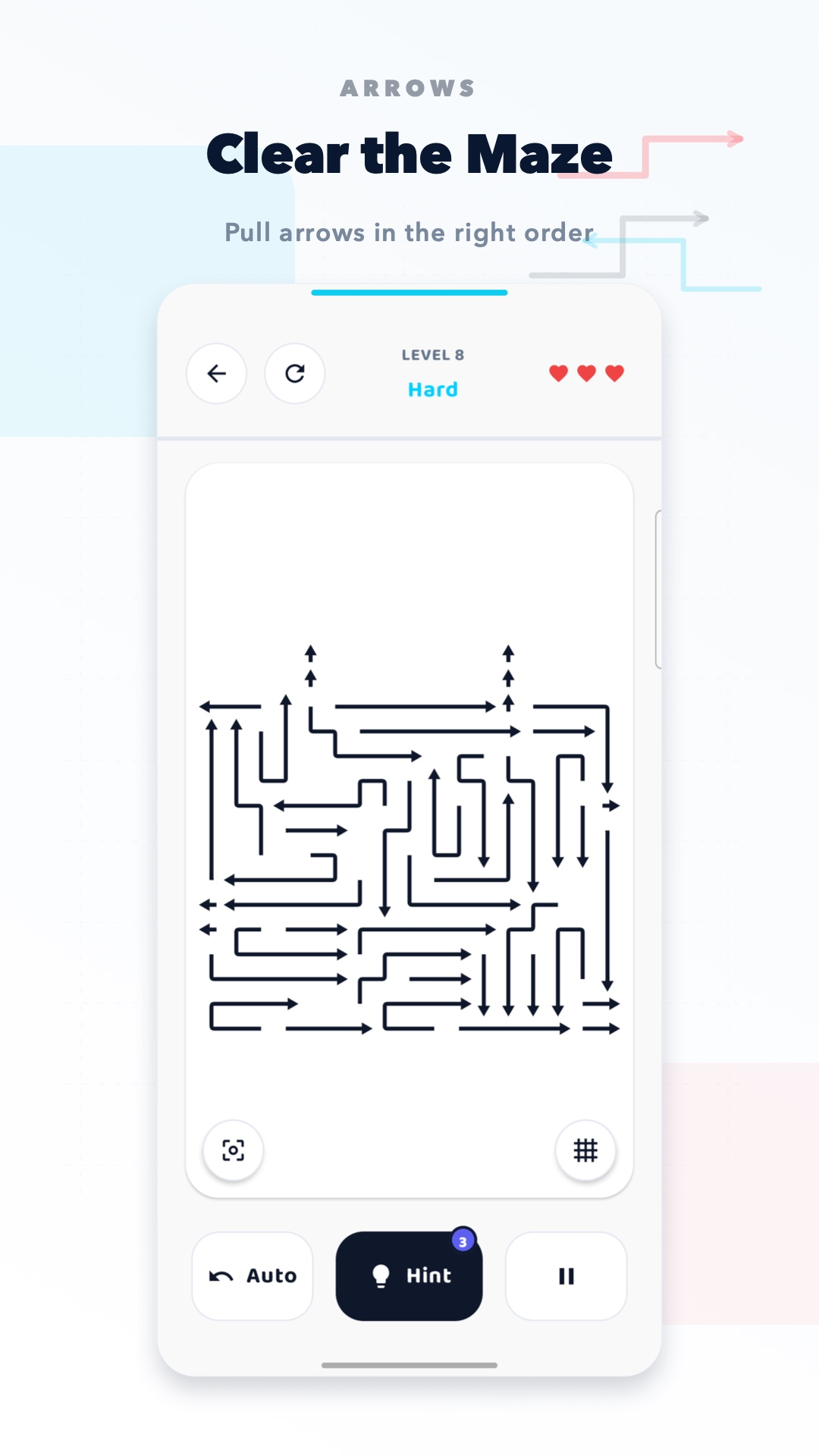 Real Arrows: Puzzle Escape gameplay screenshot mockup